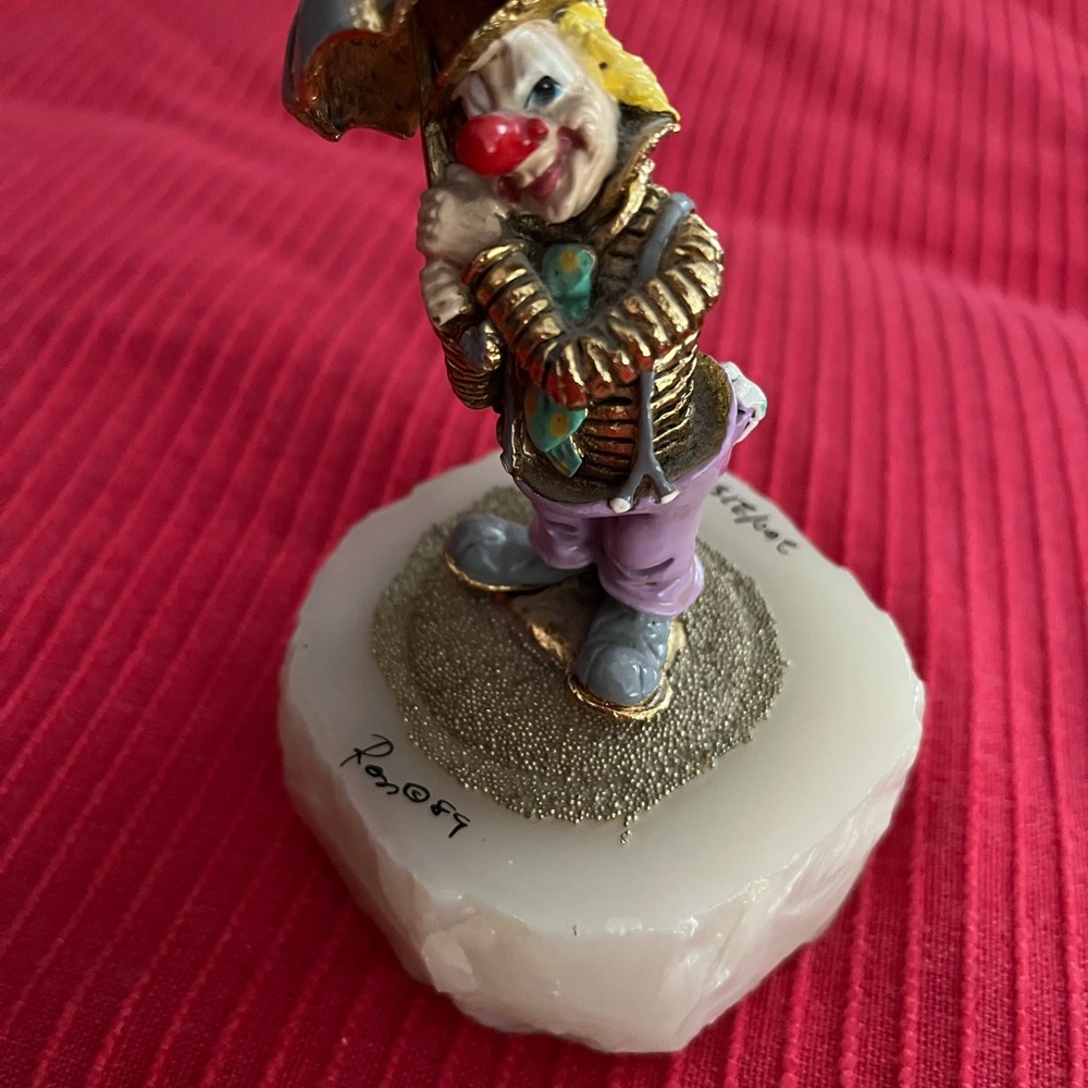 Ron Lee Stormy Weather Clown Figurine